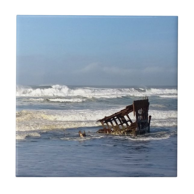 Carreau Peter Iredale Shipwreck, Côte de l'Oregon (Devant)