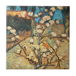 Carreau Petit poirier en fleurs par Vincent van Gogh