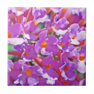 Carreau Petites fleurs mignonnes violettes