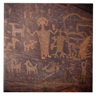 Carreau Petroglyph Sud-Ouest Carrelage en céramique Brown 