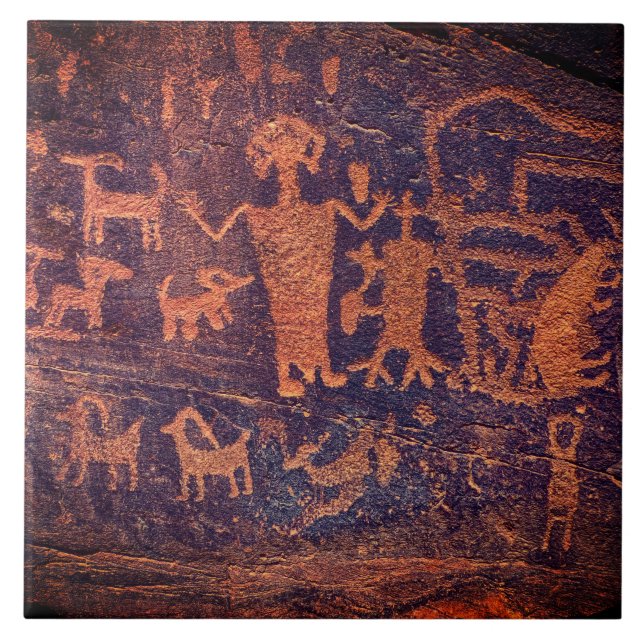 Carreau Petroglyph Sud-Ouest Carrelage en céramique de cui (Devant)