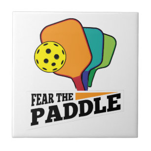 Carreau Peur Paddle Funny Pickleball Picklballs et Pi
