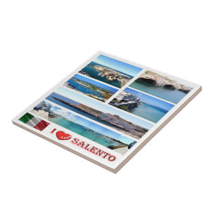 Carreau PGL025 SALENTO I Love, Pouilles, Italie,