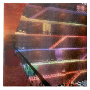 Carreau Phantastes : Carrelage de la bibliothèque du Palai