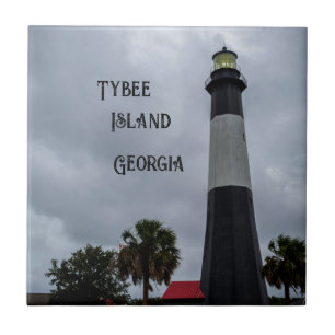 Carreau Phare de l'île Tybee Géorgie