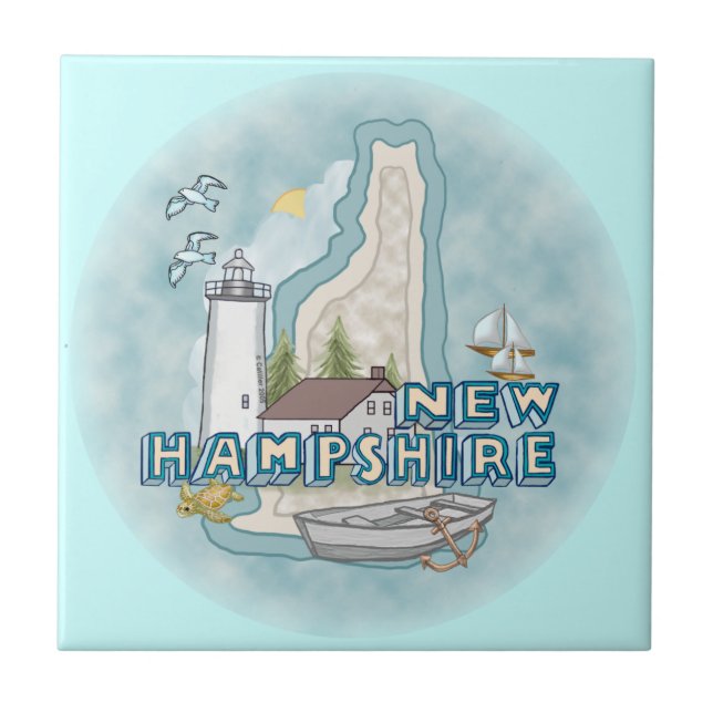 Carreau Phare du New Hampshire (Devant)
