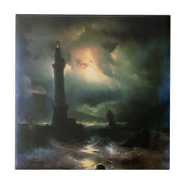 Carreau Phare napolitain d'Ivan Aivazovsky-