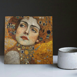 Carreau Phase d'or Gustav Klimt Mosaïque Edwardienne C