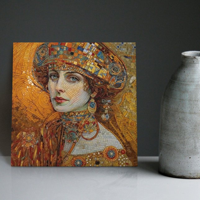 Carreau Phase d'or Gustav Klimt Mosaïque Edwardienne C (Créateur téléchargé)