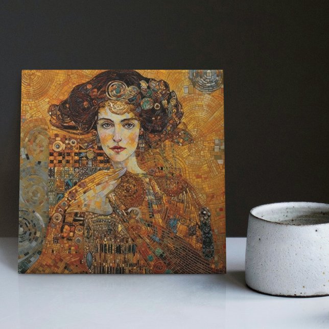 Carreau Phase d'or Gustav Klimt Mosaïque Edwardienne C (Créateur téléchargé)