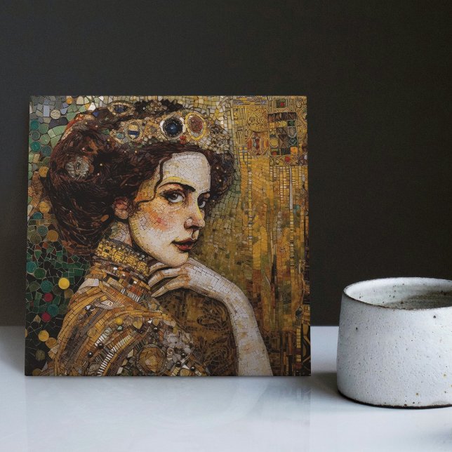 Carreau Phase d'or Gustav Klimt Mosaïque Edwardienne C (Créateur téléchargé)