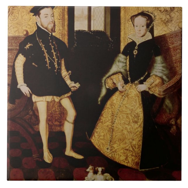 Carreau Philip II et Mary I, 1558 (Devant)