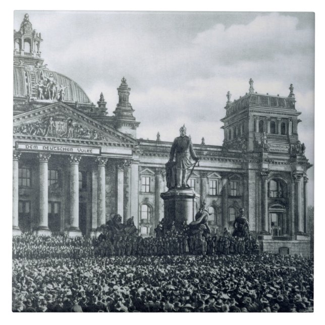 Carreau Philipp Scheidemann (1865-1939) donne une adresse (Devant)