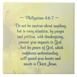 Carreau Philippiens 4:7 La paix de Dieu gardera votre coeu
