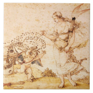 Carreau PHOQUE DE CIRE BRUNE D'ABEILLE À MIEL / Cupidon le