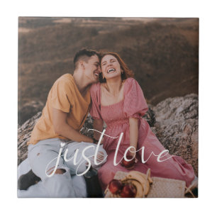 Carreau Photo de couple Just Love Script