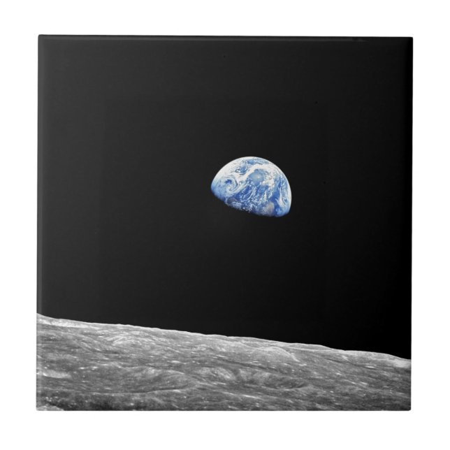 Carreau Photo Orbite lunaire Apollo 8 de la NASA (Devant)