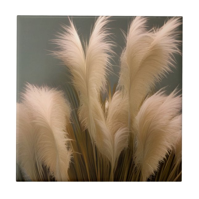 Carreau Photo Pampas Grass réaliste (Devant)