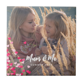 Carreau Photo Personnalisée Écriture Moderne Écrits Éparpi