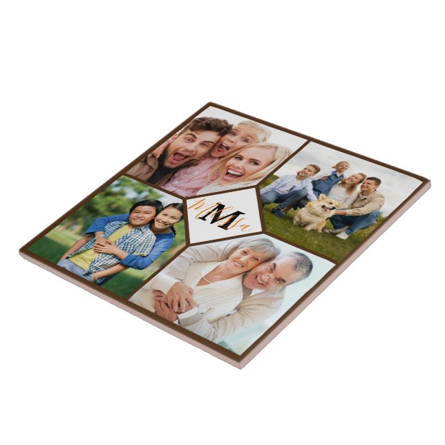 Carreau Photos de famille personnalisées (Côté)