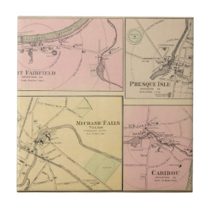 Carreau Pi Fairfield, île de Presque, carte de caribou