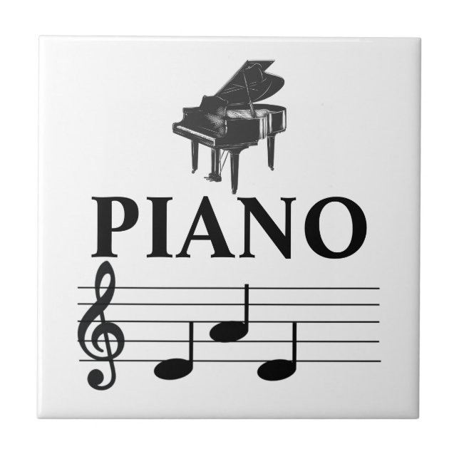Carreau Piano Papa Grand Piano Piano Piano Musique Note (Devant)
