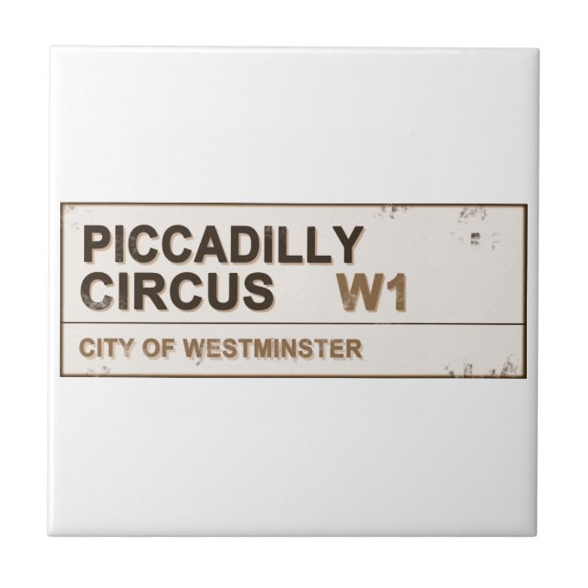 Carreau Piccadilly Circus Londres - Vintage (Devant)