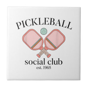 Carreau Pickle Ball Social Club EST 1965 Hommes Femmes