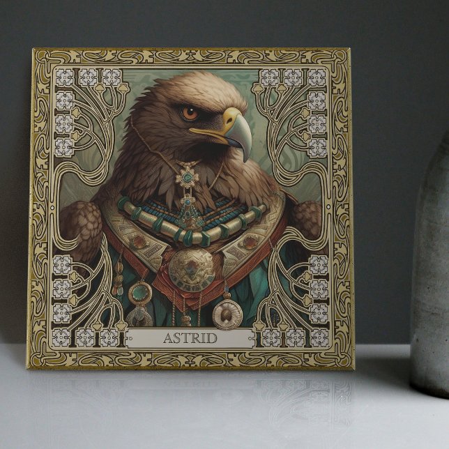 Carreau Pièce Retournante Tribale Eagle Spirit personnalis (Créateur téléchargé)