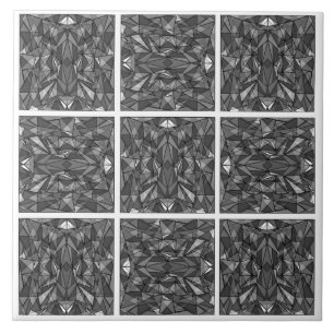 Carreau PiecedLayered 2x2 BandW