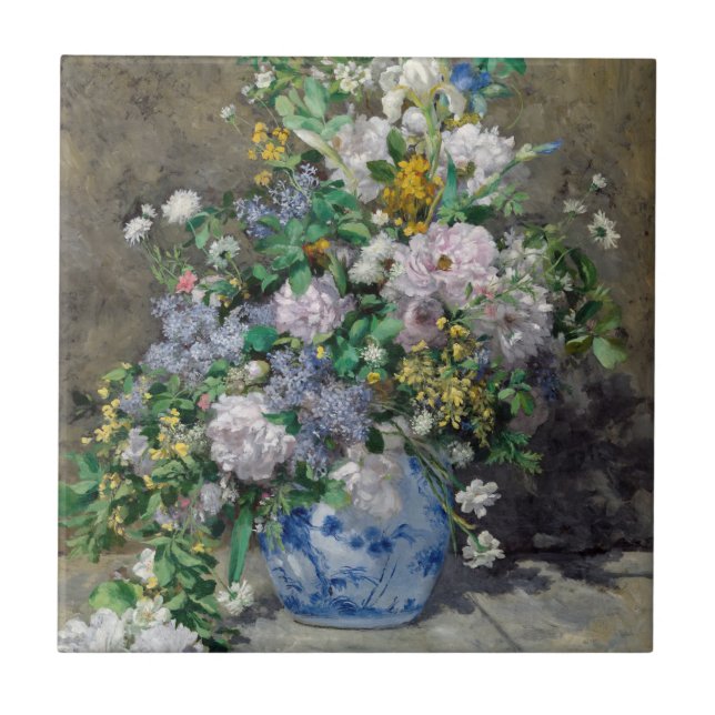 Carreau Pierre-Auguste Renoir - Bouquet de printemps (Devant)