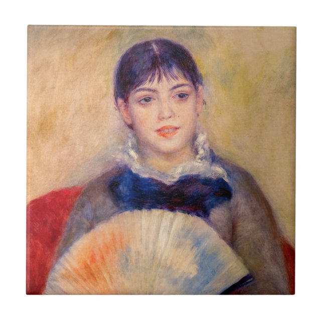 Carreau Pierre-Auguste Renoir - Fille avec un ventilateur (Devant)