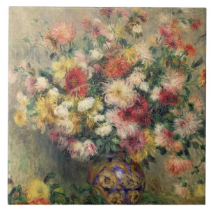 Carreau Pierre dahlias de Renoir un