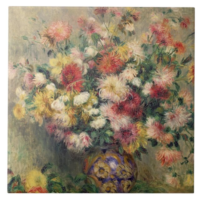 Carreau Pierre dahlias de Renoir un | (Devant)