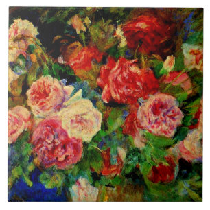 Carreau Pierre Renoir peinture, Rose, oeuvres d'art célèbr