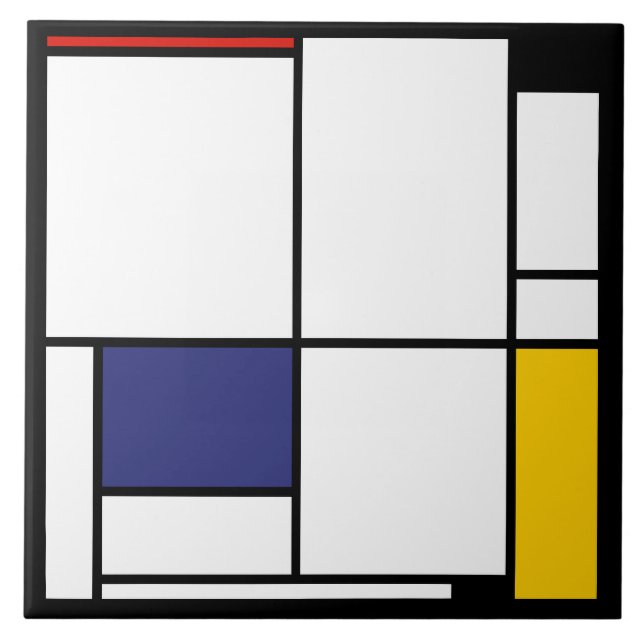 Carreau Piet Mondrian, Tableau 1 (Devant)