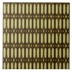 Carreau Piliers Art Déco en Carrelage de coque Tortoise