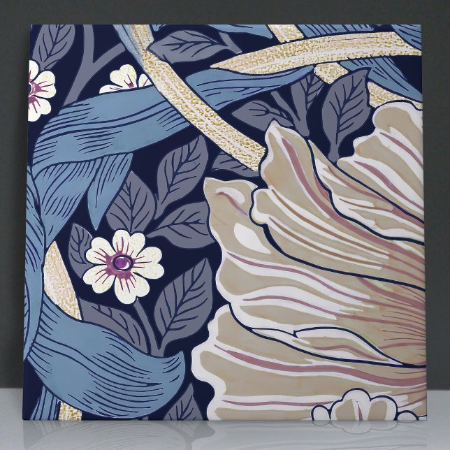 Carreau Pimpernel sans soudure 1 sur 12 Dusty Blue & Warm  (Créateur téléchargé)