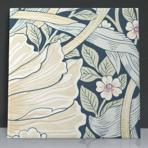 Carreau Pimpernel sans soudure 4 de 12 bleu pâle jaune