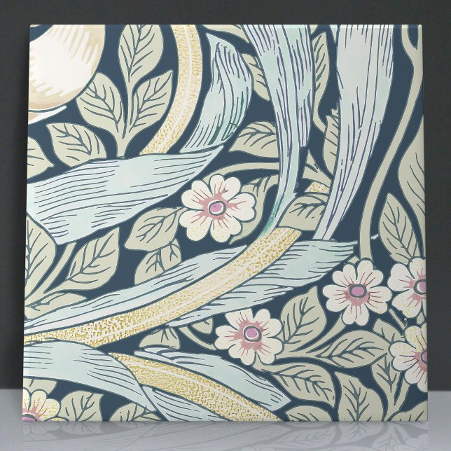 Carreau Pimpernel sans soudure 6 sur 12 Bleu jaune pâle (Créateur téléchargé)