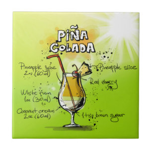 Carreau Pina Colada Cocktails Recette