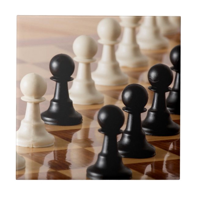 Carreau Pions sur le tableau d'échecs (Devant)