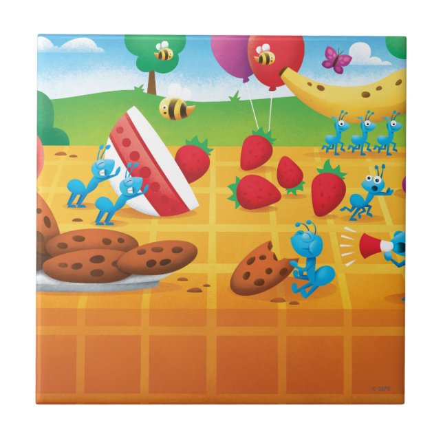 Carreau Pique-nique d'été (Devant)