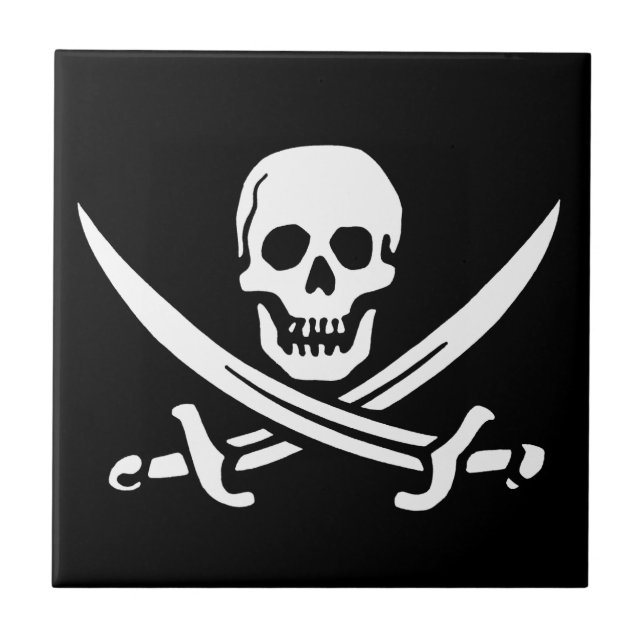 Carreau Pirate Jolly roger (Devant)