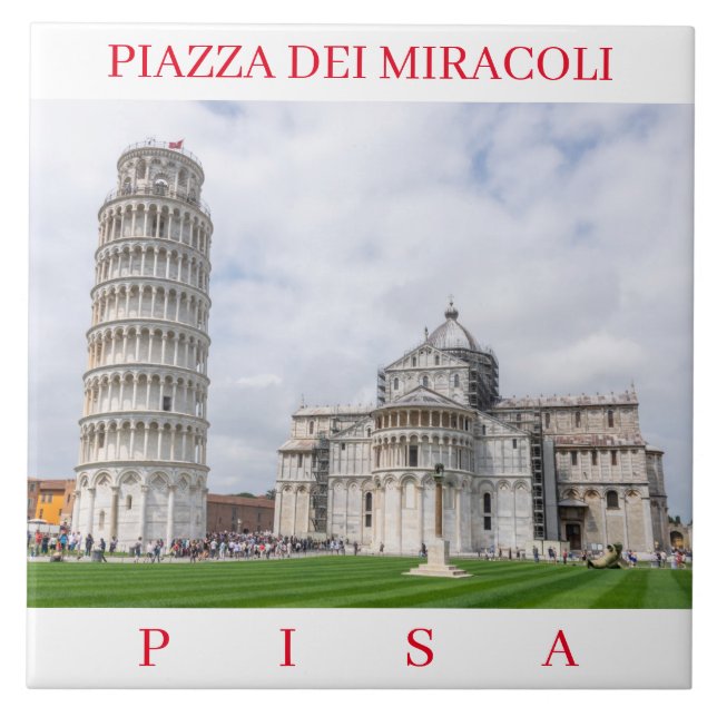 Carreau Pisa Piazza dei Miracoli céramique (Devant)