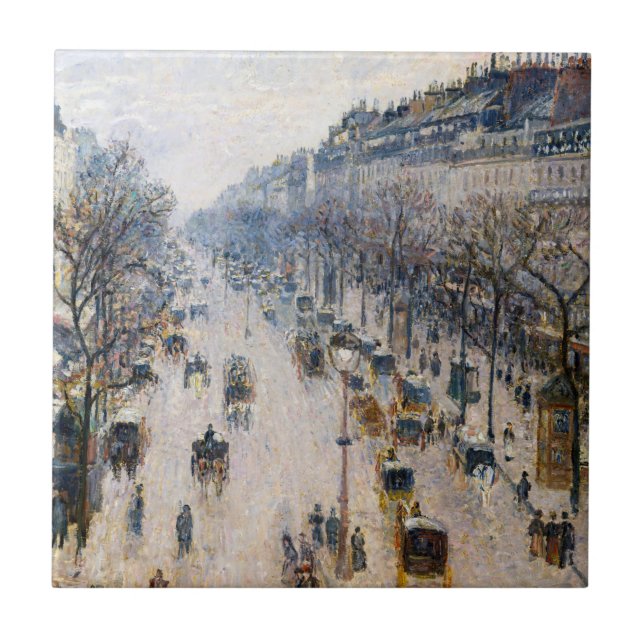 Carreau Pissarro - Boulevard Montmartre, Matin d'hiver (Devant)
