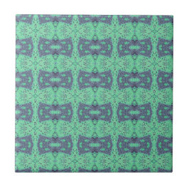 Carreau Pistache d'art géométrique vert