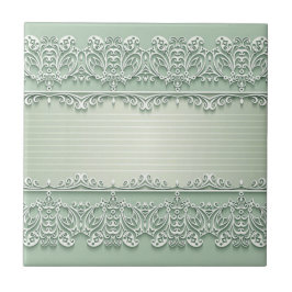 Carreau Pistachio clair Lace Look Carrelage céramique