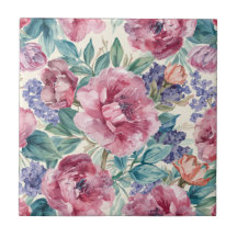 Pivoine botanique aquarelle floraison lavande flor