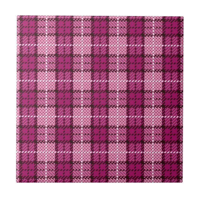 Carreau Pixel Plaid_Magenta-Black (Devant)